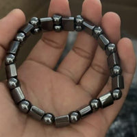BD Magnetic Sugar Control Bracelet,Unisex Stylish Health Care Magnetic Black Stone Therapy Bracelet