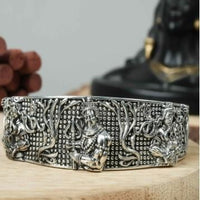 Men's Oxidised Silver Mahakal Bracelet