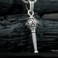 Men's Silver Chain with Gada Pendant