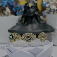 Religious Ring of Shivji Ganeshji & Hanumanji Combo of 3