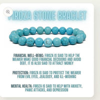 Firoza (Turquoise) Stone-Beads Bracelet