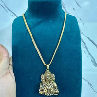 Panchamukhi Hanuman Pendant With Snake Golden Chain