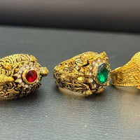 Religious Ring of Shivji Ganeshji & Hanumanji Combo of 3
