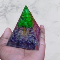 Tree of Life Peridot Orgon Pyramid