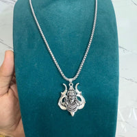 Shiv Trishul Pendant With Chain