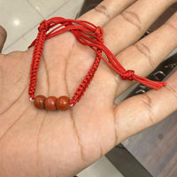 Hand-Woven Cinnabar Small Beads Bracelet