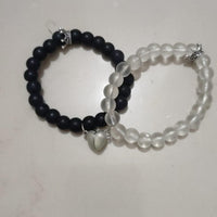 2pcs glow in the dark lover bracelets with a pair of beleket bff bracelets